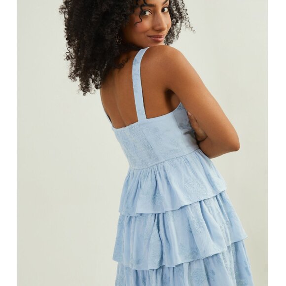 ALTAR'D STATE Roxie Floral Tiered Mini Dress SIZE S - Picture 4 of 16